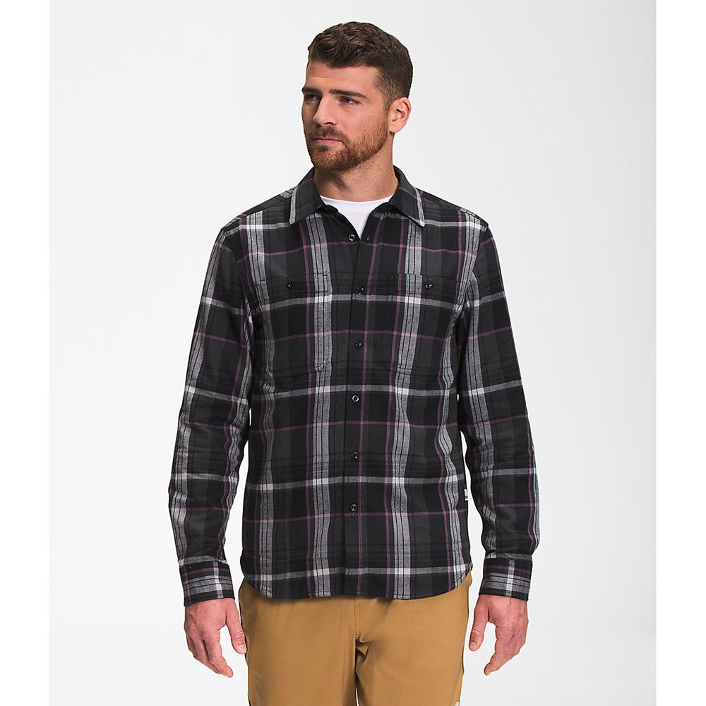 The North Face Long Sleeve Mens Australia - The North Face Arroyo Lw Flannel Grey (UZF-684507)